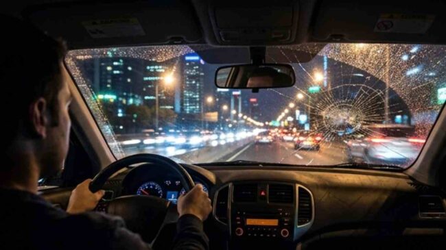 Conduite de nuit _ Une réparation de pare-brise pour retrouver votre sécurité